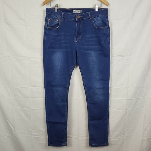 Celebrity Ace Womens Blue Dark Wash Mid 