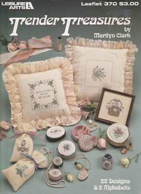 Tender Treasures Blume Blumenmotiv Mini Kartengröße Kreuzstich Tabelle Buch