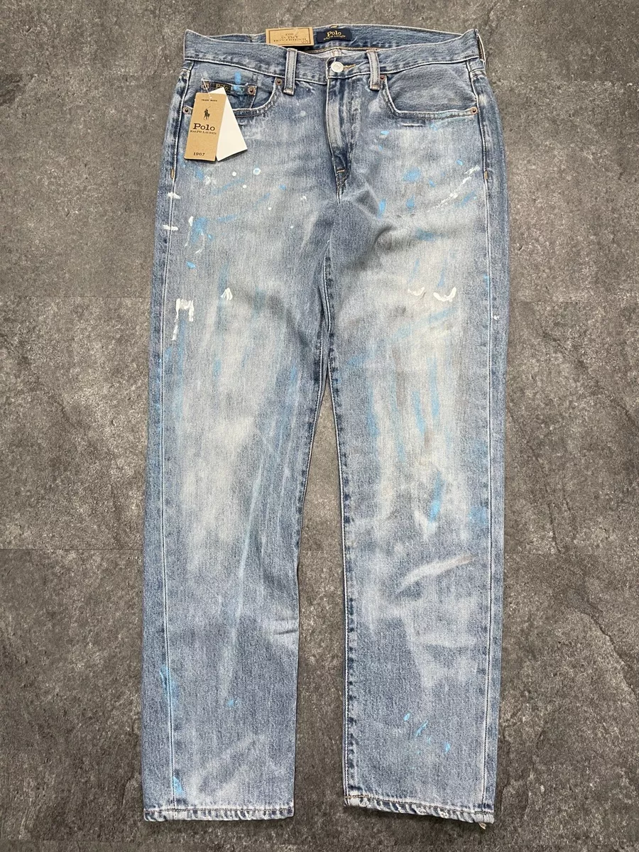 Grey paint sale splatter jeans womens