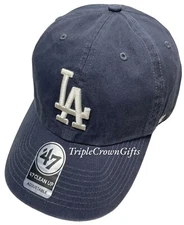 Los Angeles Dodgers ('47 Brand) MLB Clean Up Hat Adjustable Vintage Navy