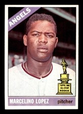 1966 Topps Baseball #155 Marcelino Lopez NM/MT *f2