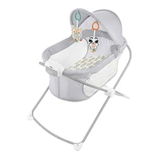 Fisher-Price Portable Baby Crib Soothing View Projection Bassinet Fawning Leaves