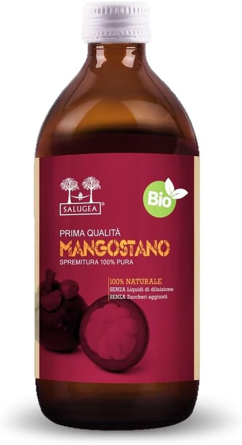 Succo di Mangostano Bio 100% Puro - Integratore Antiossidante 500ml