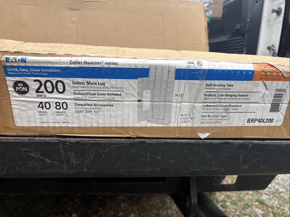 Centro de carga eléctrica enchufable neutro de terminal principal interior 200 amperios 80 circuitos Foto 2 de 4