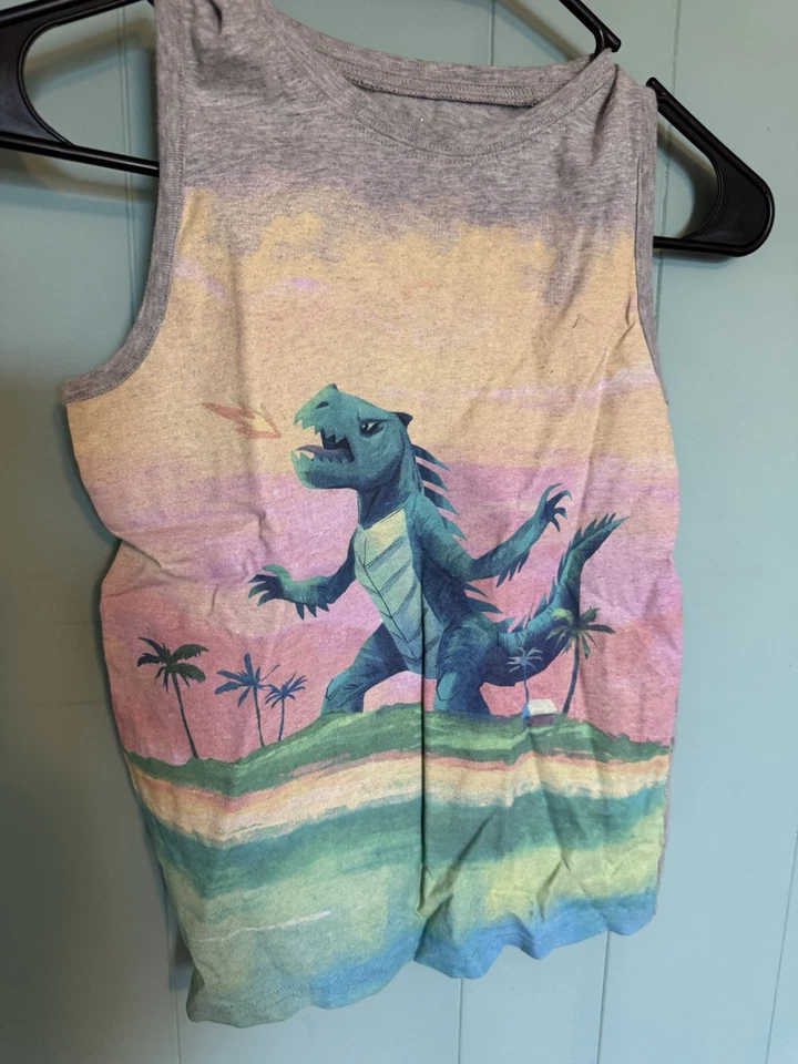 Lote de 4: Camisas: J. Camiseta sin mangas Crew Cuts para niños 8 (3) + 1 camiseta sin mangas de dinosaurio Foto 2 de 4