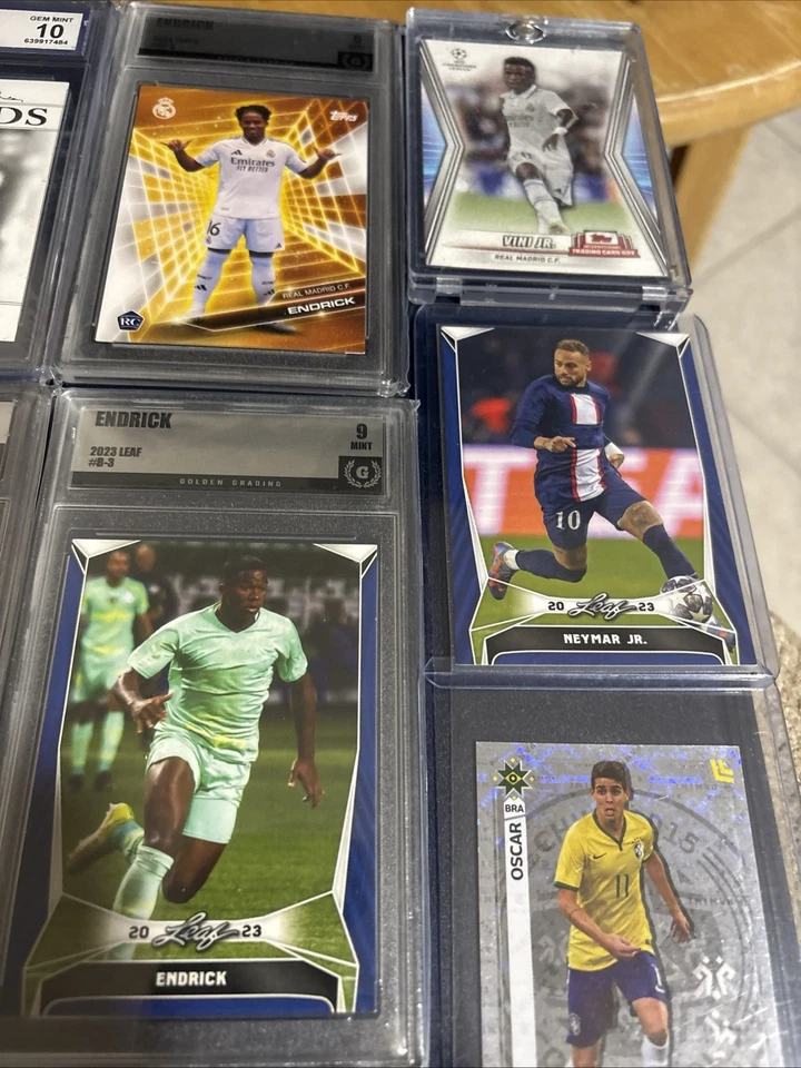 Brasil-7 Lote Tarjetas (Pelè-grado-10) Endrick (3) Calificado 9, Oscar’s, Neymar Vini-jr. Foto 3 de 4