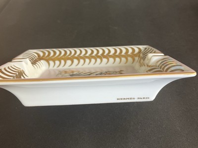Hermès Change tray Royal Tiger Porcelain Cigar Ashtray with