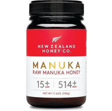 New Zealand Honey Co. Raw Manuka Honey UMF 15  MGO 514 UMF Certified / 17.6oz