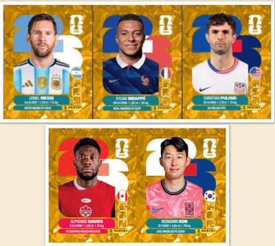 Panini FIFA World Cup 2026 - Gold Crumple Edition - Stickers #PAR2 to #EGY20