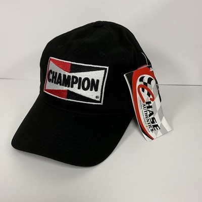Champion Spark Plugs NASCAR Dale Earnhardt Jr. Hat - Black, NWT!