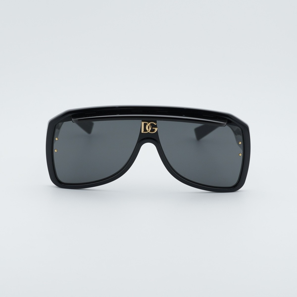 Dolce & Gabbana Women’s Sunglasses – Black Grey Shield (DG6205 501/87) New Dolce & Gabbana DG6205 501/87 Black/Grey 0-0-145  main image 2