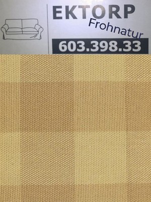 Ikea EKTORP Bezug für 2er Sofa 603.398.33 Skaftarp gelb Wechselbezug NEU OVP