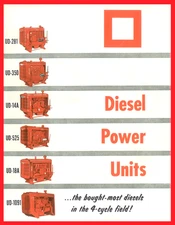 IH International Harvester Diesel Power Units Color Brochure Stationary Engines