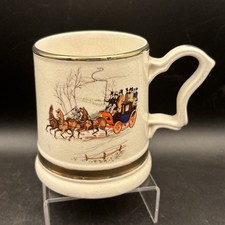 MASONIC Tankard Coaching Scene Prince William 22 Ct. Gold CORONATION LODGE 2930