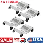 4 Piece Auto Wheel Dolly Set Vehicle Car Repair Moving Skate 6000LBS Silver