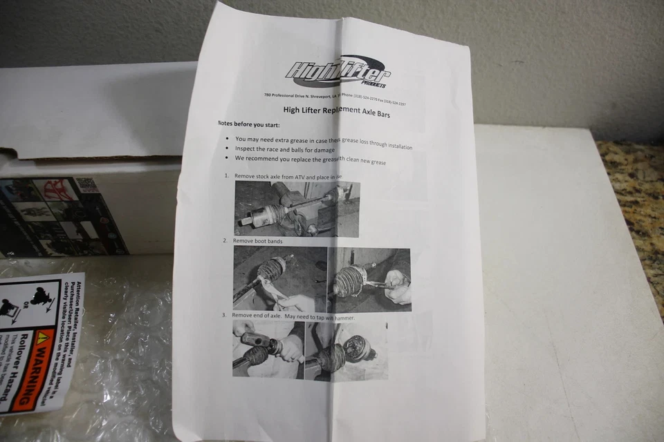 POLARIS 500/800 SPORTMAN Axle Bars High Lifter Lift Kits # ABK-P-2 - Image 3 of 4