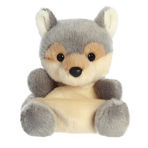 AURORA, 33774, Palm Pals Lucian Wolf, 5In, Soft Toy, Multi-Coloured 
