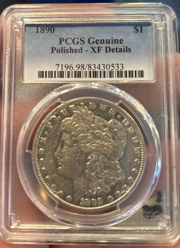 1890 Morgan silver dollar Graded XF