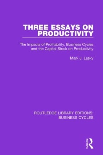 Three Essays on Productivity (RLE: Business Cycles) - 9781138861077