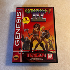 Tengen Gauntlet IV Sega Genesis Adventure Game, Multiplayer, Manual Included