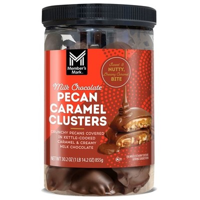 Member's Mark Milk Chocolate Peacon Caramel Clusters, 30.2 oz Great Price