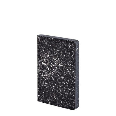 Graphic S Milky Way Smooth Bonded Leather Notebook Black