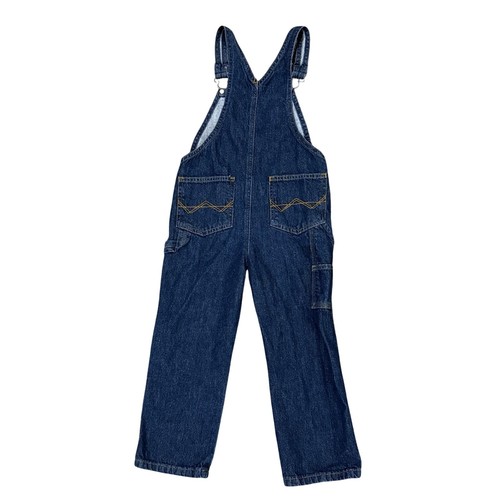 Wrangler Authentics Blue Denim Carpenter Overalls Boys Kids Size 5T - Picture 2 of 5