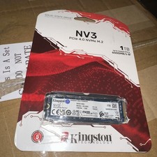Kingston NV3 1TB M.2 2280 NVMe SSD PCIe 4.0 Gen 4x4 Up to 6000 MB/s SNV3S/1000G
