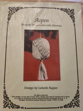 Adorno en forma de álamo con lienzo patrón SHISHAS de Lizbeth Napier