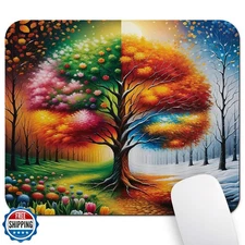 Wknoon 9.5"x 7.9" Mouse Pad (Tree of Life), Non-Slip Mat for Desk