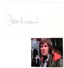 David Warner signed card!  The Omen!