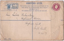 GV registered cover sent from London WC to London NW