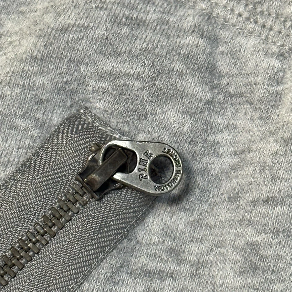 Vintage Y2K Pink Victoria Secret Gray Sweat Pants Collegiate Collection XS RARE - Image 4 of 4