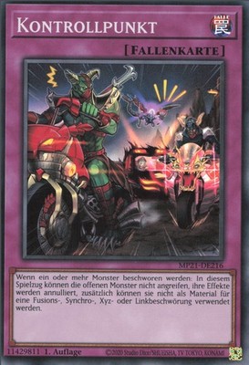 YuGiOh Kontrollpunkt MP21-DE216 Super Rare NM 1st