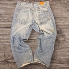 Y2K Rocawear Baggy Size 40W 34L Blue Denim Jeans Hip Hop