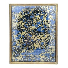 Vintage Mid Century Brass Tone 8 X 10 Inch Picture Photo Frame Art Deco