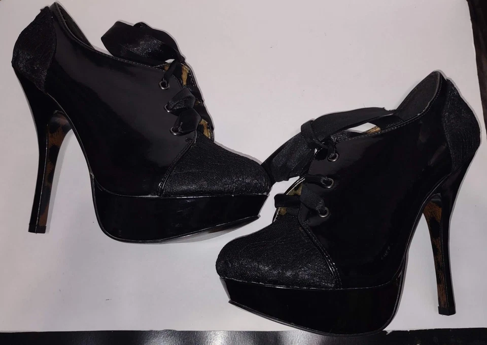 Zapatos Bettie Page de Ellie, BP556-Marlene, negros, talla 9 Foto 2 de 4