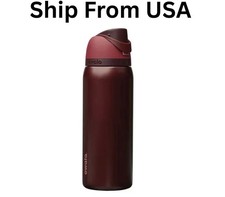 NEW Owala FreeSip 32oz Black Cherry Insulated Stainless Steel Water Bottle
