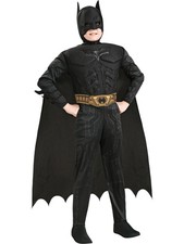 The Dark Knight Batman Muscle Chest Boy's Deluxe Costume - Size Medium