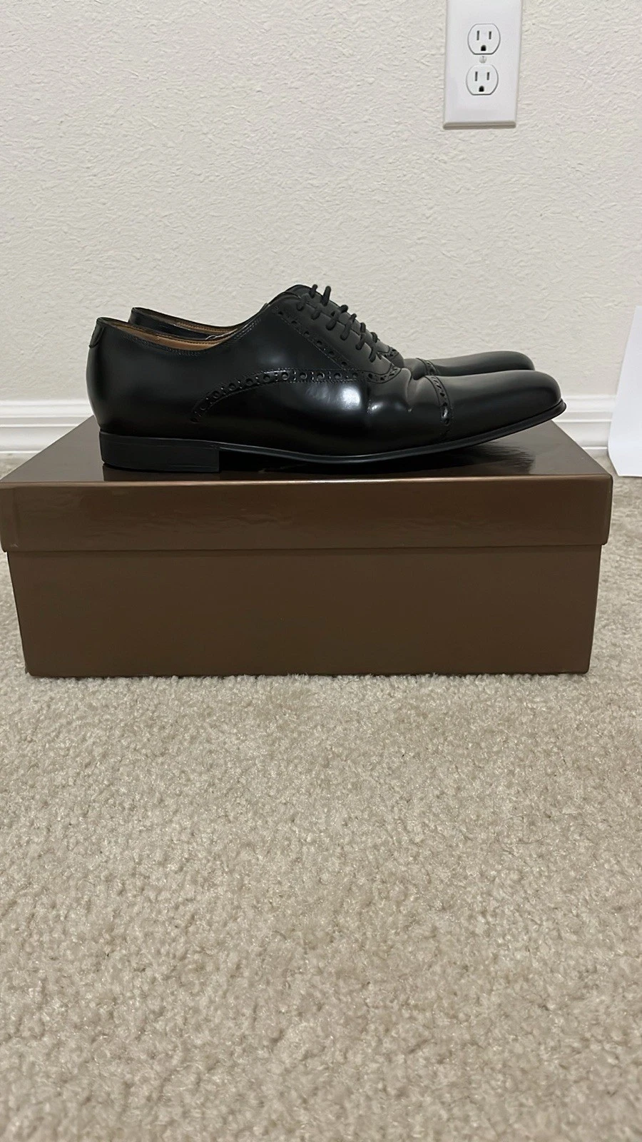 Oxfords Gucci cuir accents découpés au laser