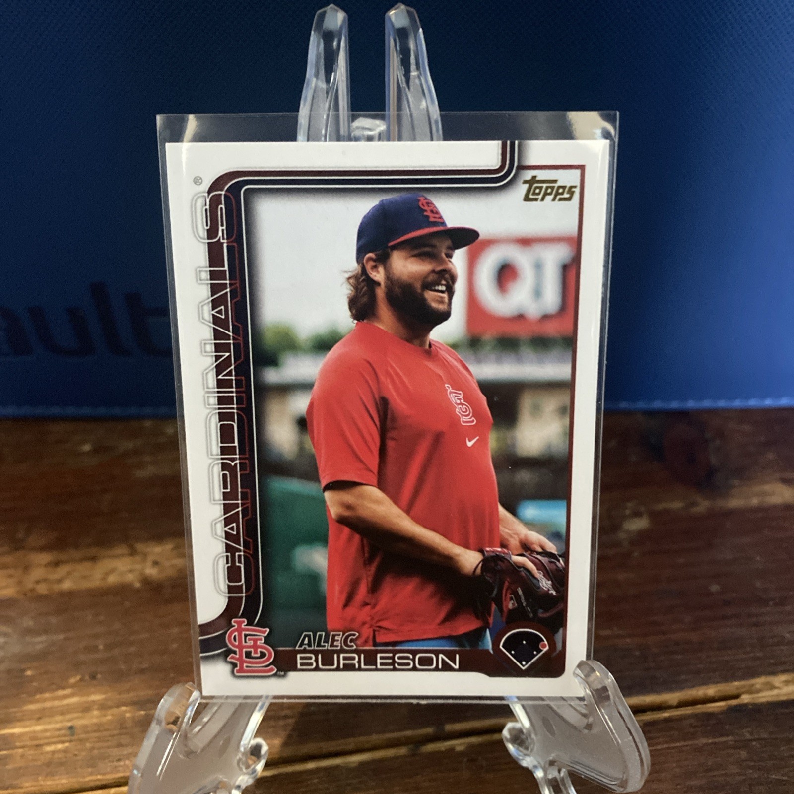 2025 Topps Series 1 - Alec Burleson #41 Golden Mirror Image Variation