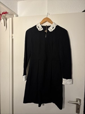 Ted Baker Damenkleid Schwarz Gr. EU 38 Gr. 2 Kragen #wednesday