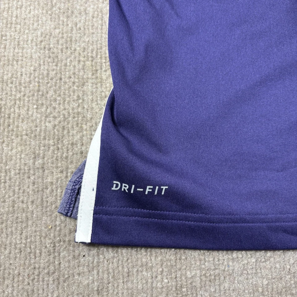 TCU Horned Frogs Pullover Mens 2XL Purple NCAA Football Nike Dri Fit Quarter Zip - Image 3 of 4