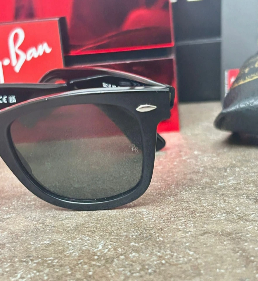 Ray-Ban Original Wayfarer Classic2140/901 taglia 47:22 Vetro/Verde G 15  - Image 2 of 4