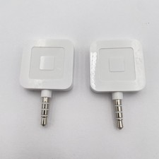 Square Reader for Magstripe 3.5mm Audio Jack White Lot of 2 iPhone Android Swipe