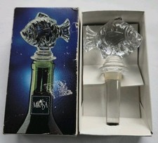 Mikasa Fish Wine Bottle Stopper Lead Crystal