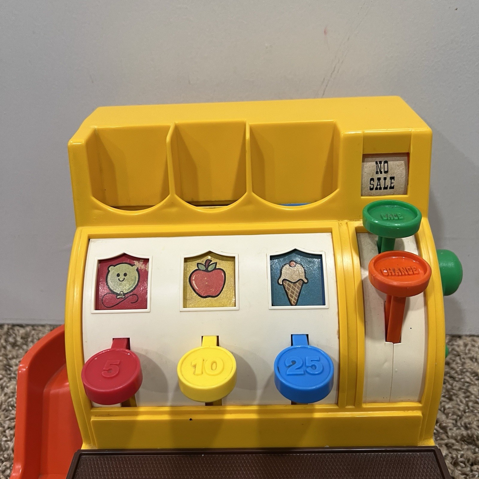 как выглядит Vintage 1974 Fisher Price Cash Register NO COINS фото