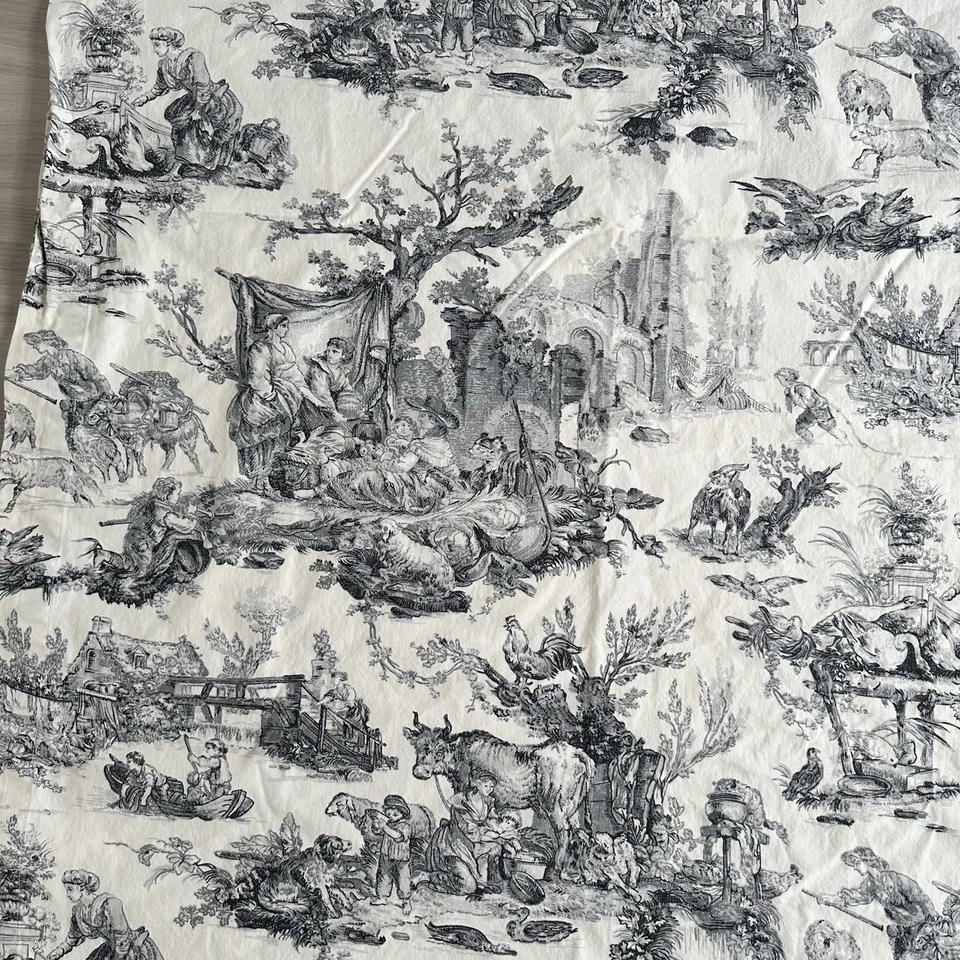 "Mantel de aseo WILLIAMS SONOMA Italia 68"" X 126"" algodón país francés ¡Leer! Foto 4 de 4