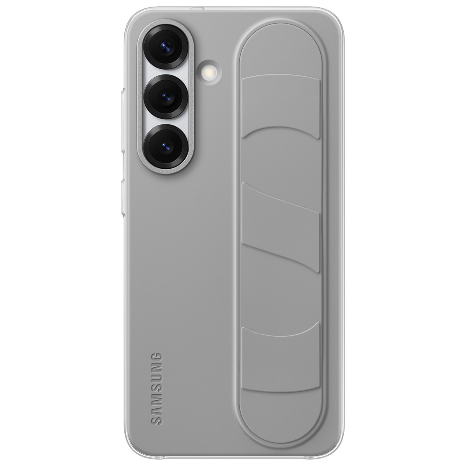 Coque silicone Galaxy S25 anti-chute avec poignée de maintien ergonomique