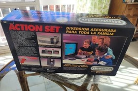 Nintendo NES Action Set PAL ESP Spaco Console Complete in Box Matching Serial